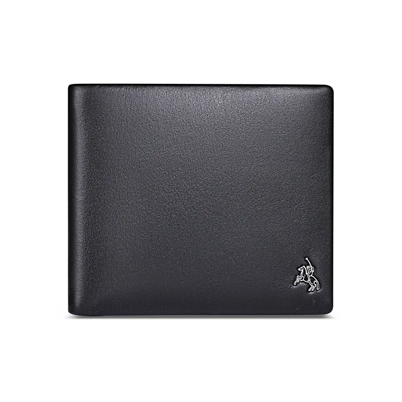 POLOMEISDO Топ Коровья Кожа Кошелек Бизнес Бренд Кожа Заколка Стандартный Мужской Черный