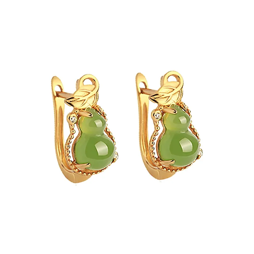 Xiaoyinjiang Earrings, Hetian Jade Earring, Ear Cuff Jasper Women's