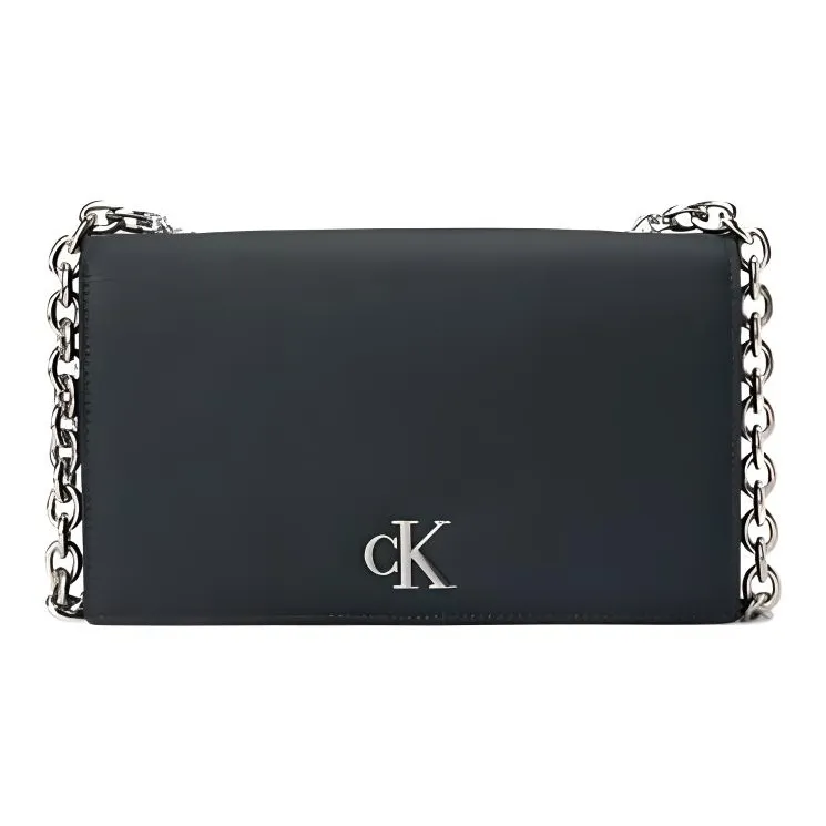 calvin RED KLEIN Artificial Leather Envelope Bag, Chain Wallet, Crossbody Bag, Shoulder Bag Women's Dark Ink Green