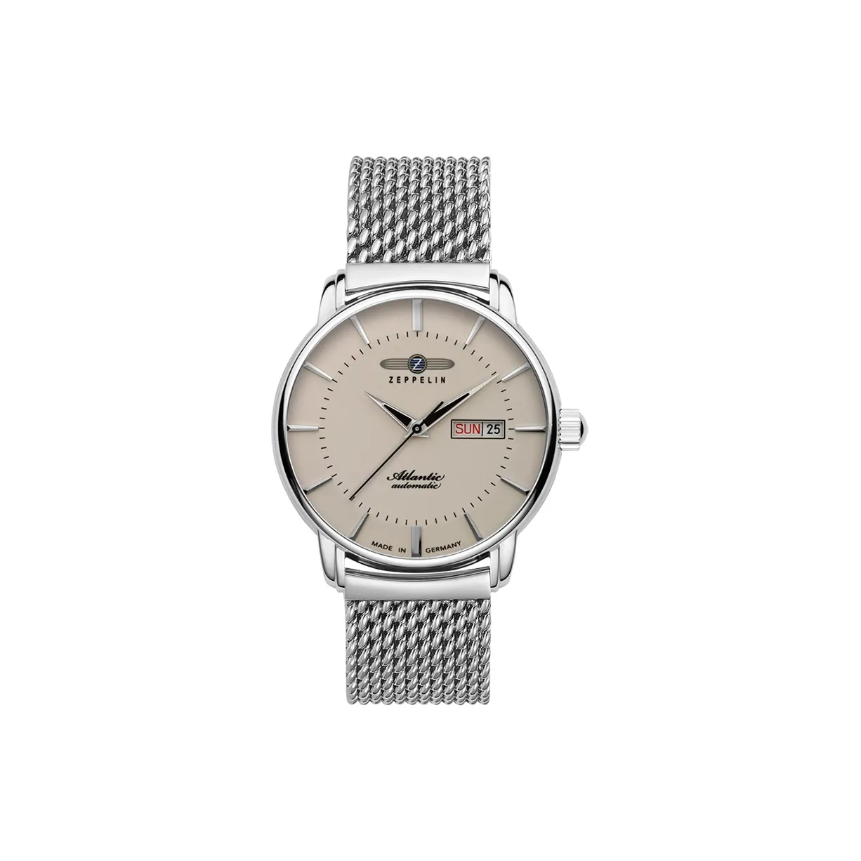 ZEPPELIN Mechanical Movement Men's Watches Watch 40mm Gray Dial Stainless Steel Case Stainless Steel Watchband