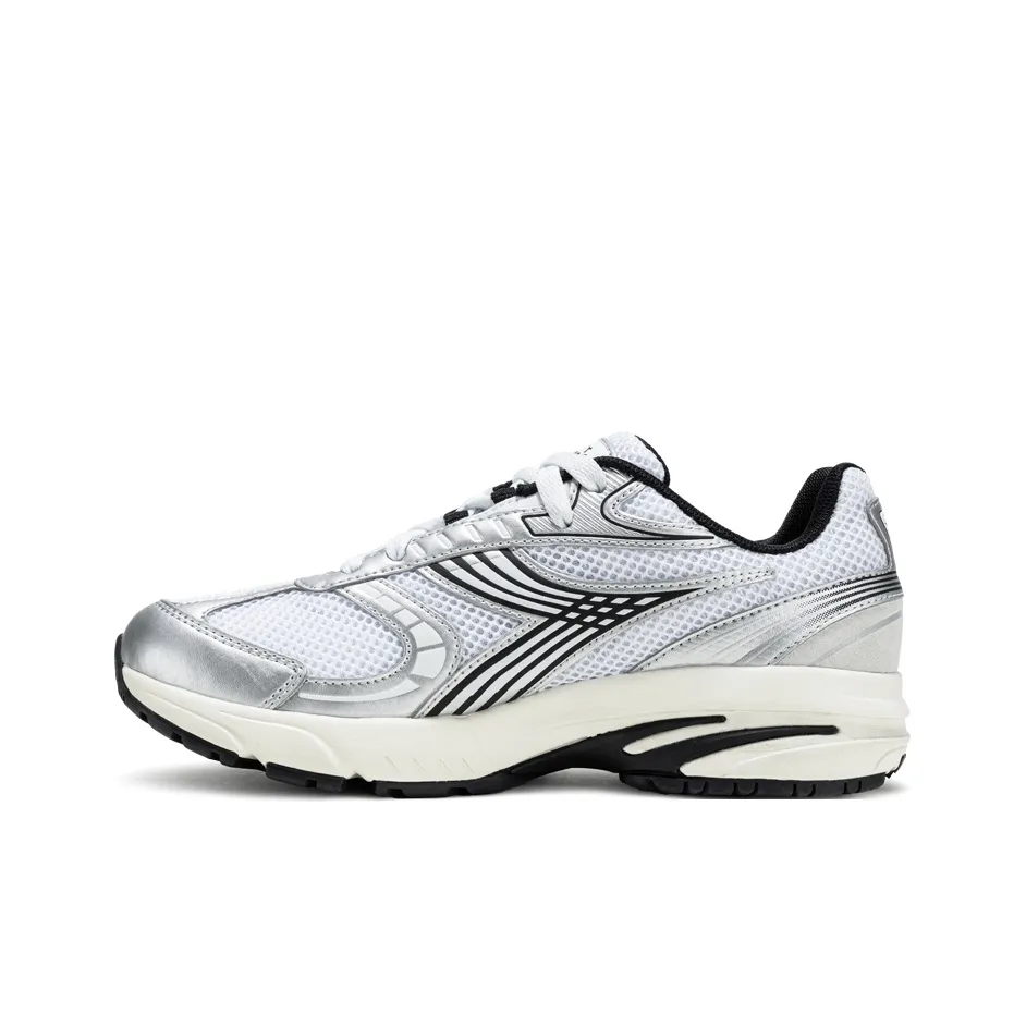 Diadora Юбка Устойчивая к истиранию Низкий Топ Беговые кроссовки Унисекс Белый Серебряный