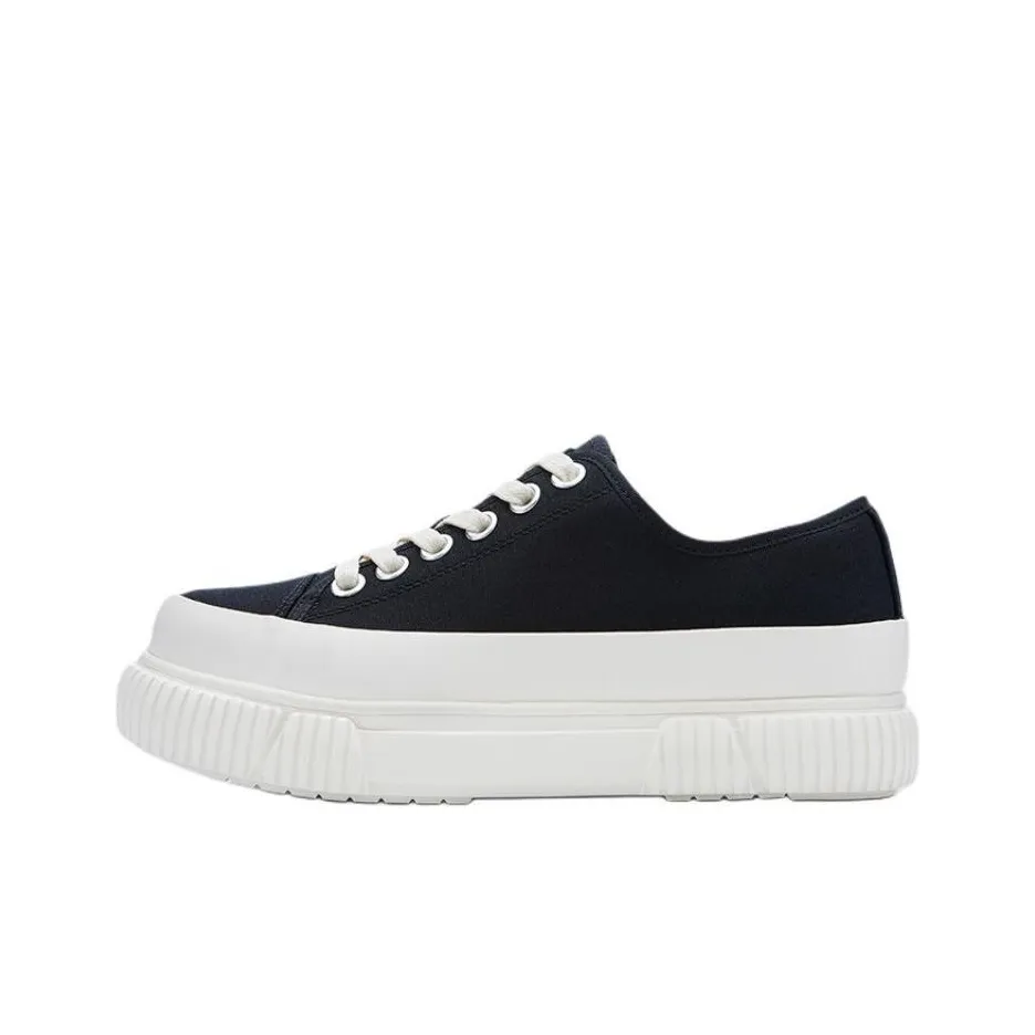 Both Eva Platform Low Top Skateboard Shoes Women's Black