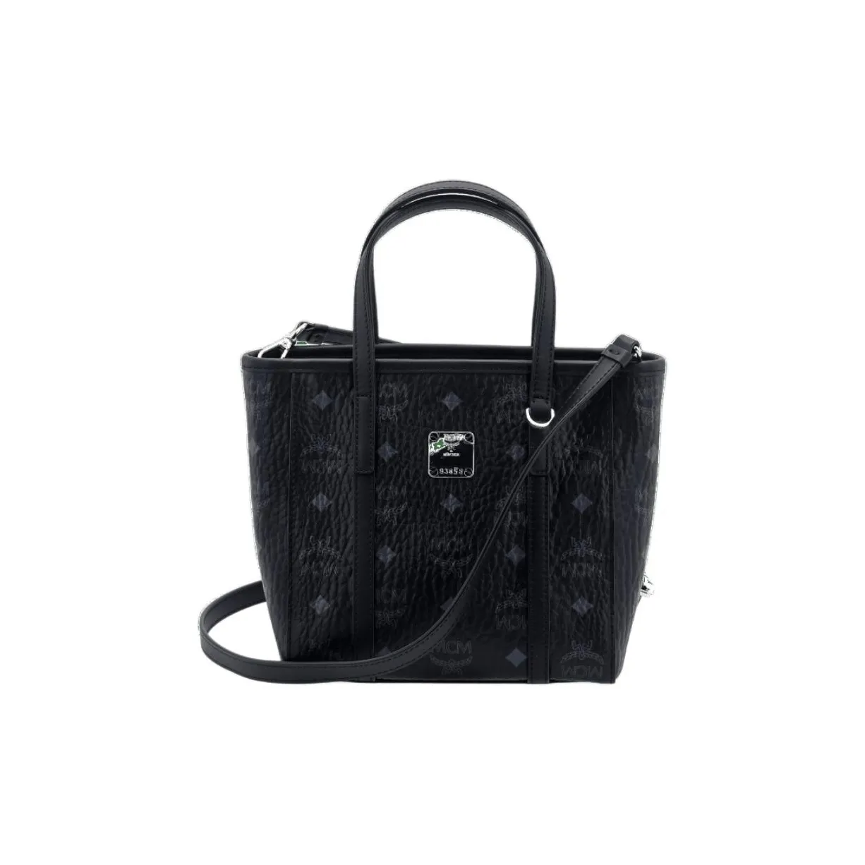 MCM Toni Shopper Mini Visetos Black
