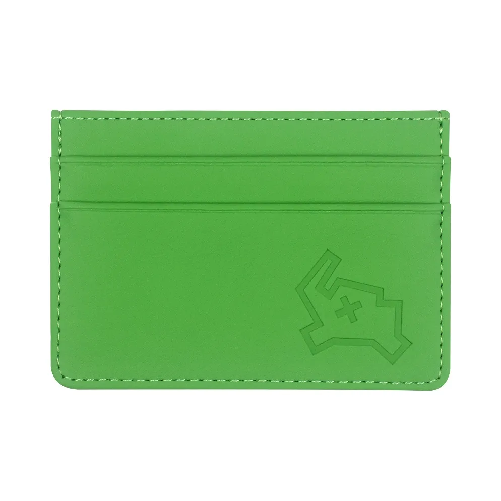 SUSOOK PU Laminated Textile Card Holder Regular Unisex Forest Green