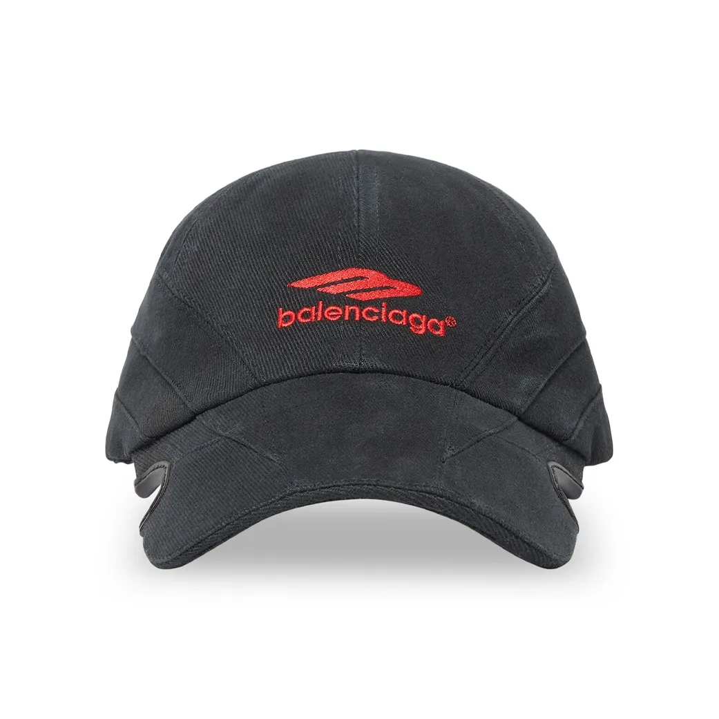 Balenciaga Хлопок Бейсболки Мужские Черные