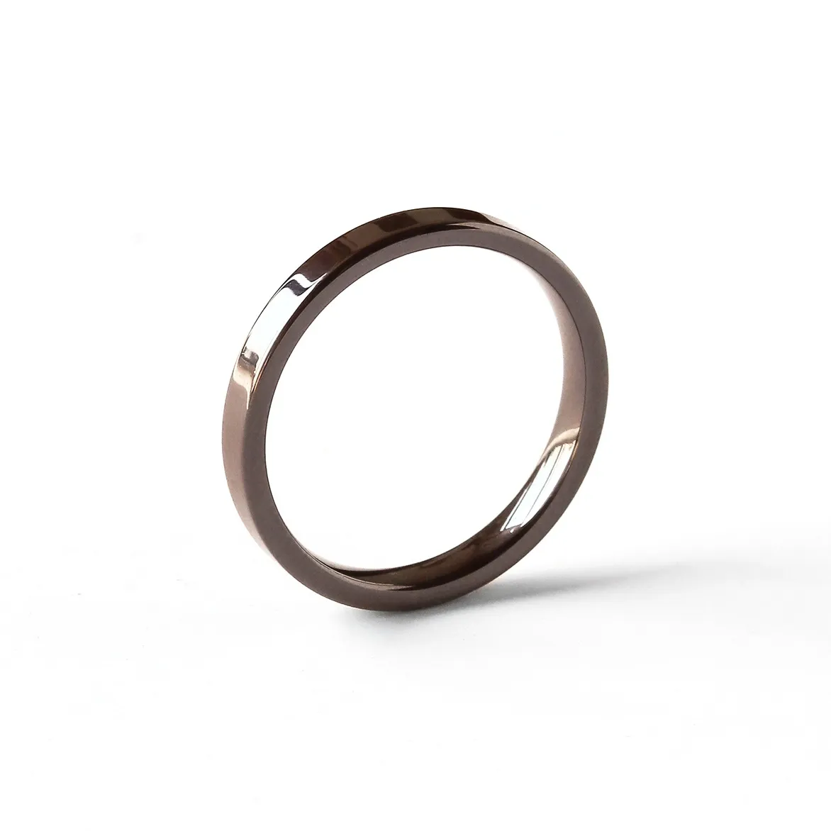 SHAN YE WANG Керамика Кольца Темно-кофейный Унисекс