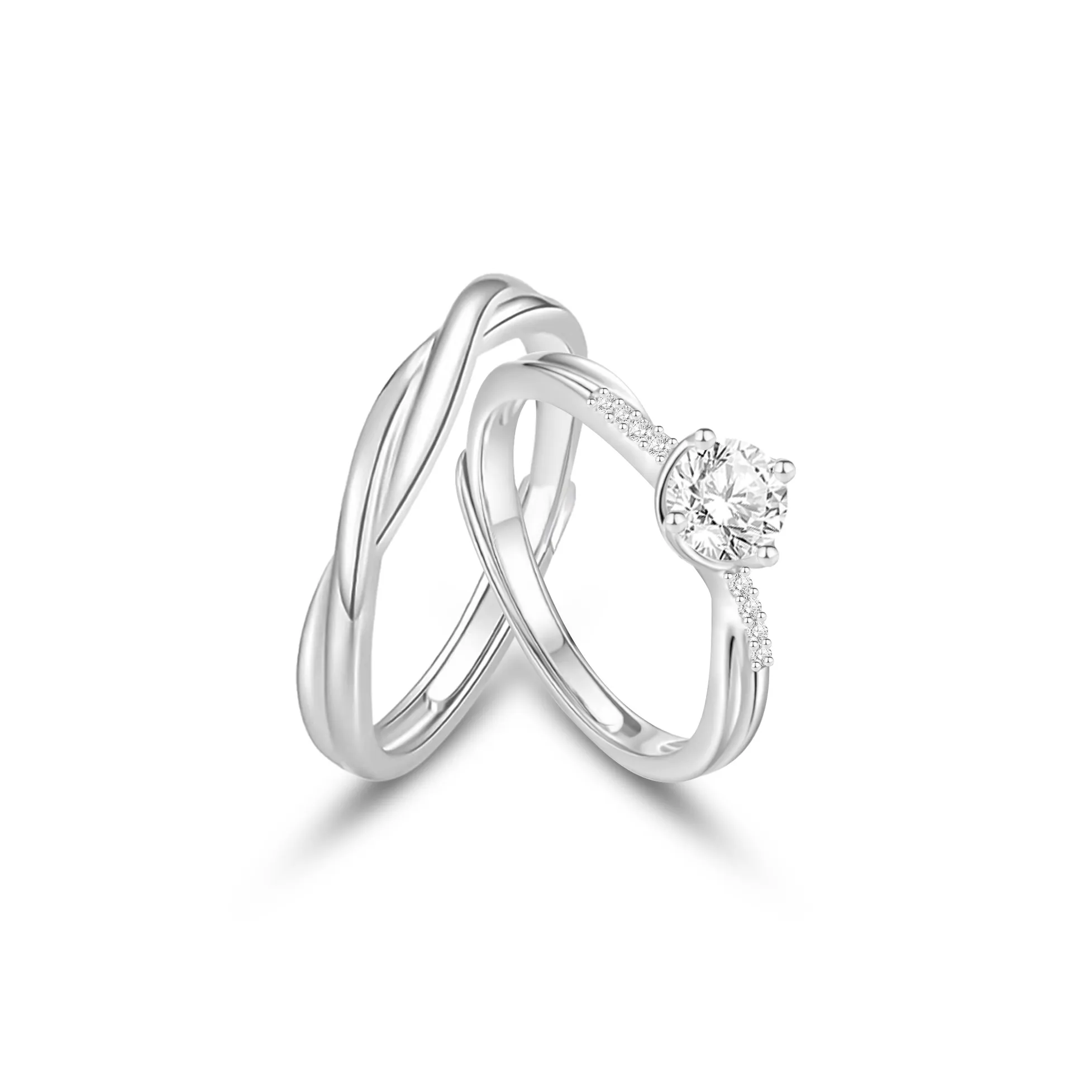 VOCK Цирконовые кольца унисекс