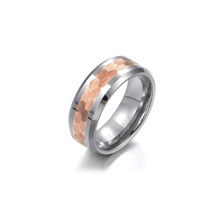 IDEAGEMER Кольца из вольфрамовой стали для мужчин