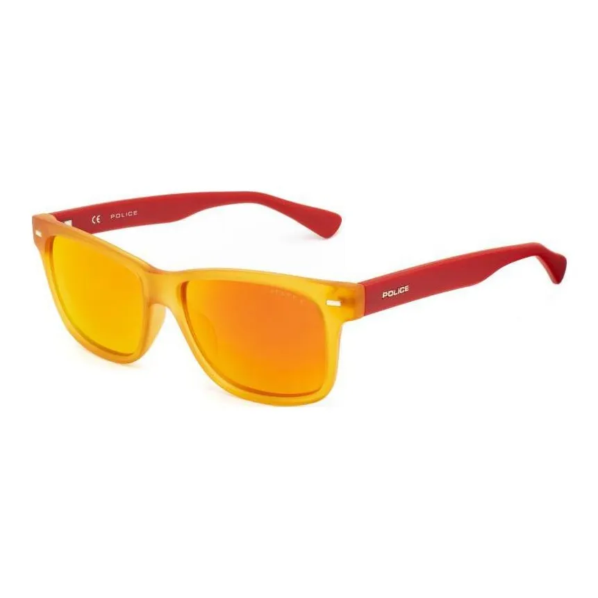 Police Injection Molded Rectangular Sunglasses Kids' Orange