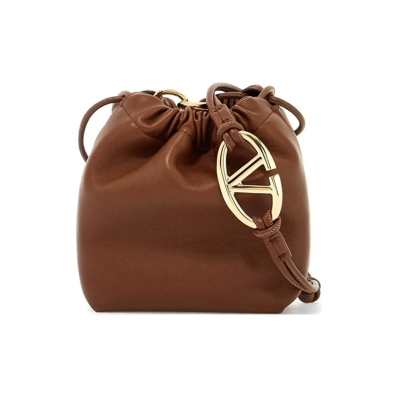 Valentino VLogo Signature Drawstring Mini Bucket Bag