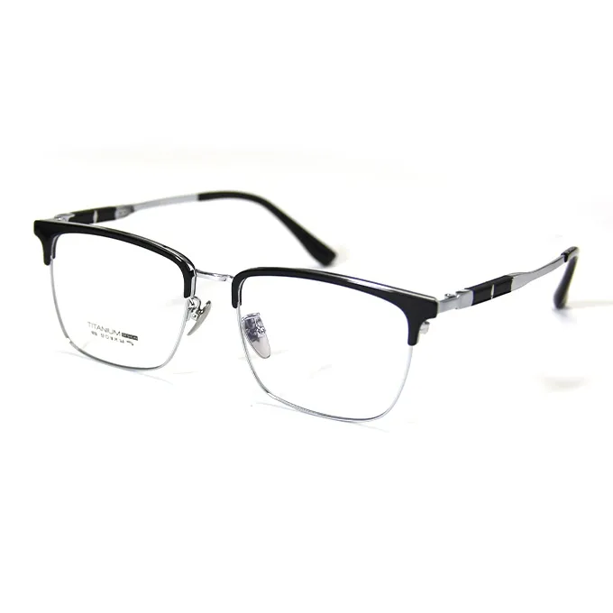 BOELEO Чистый титан Квадратные Оправы для очков Мужские