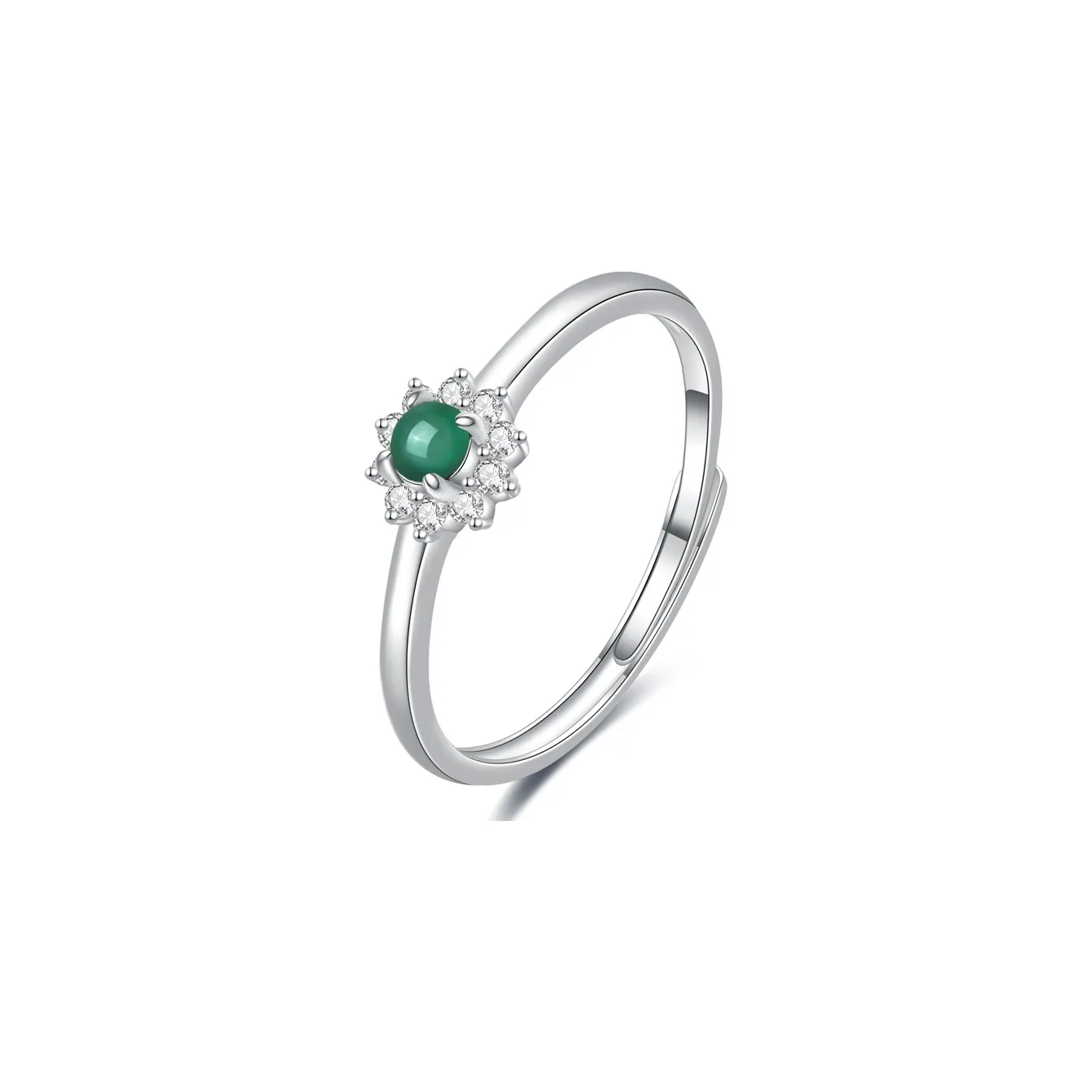 Emerald Dynasty Ice Type Jadeite Rings Women's