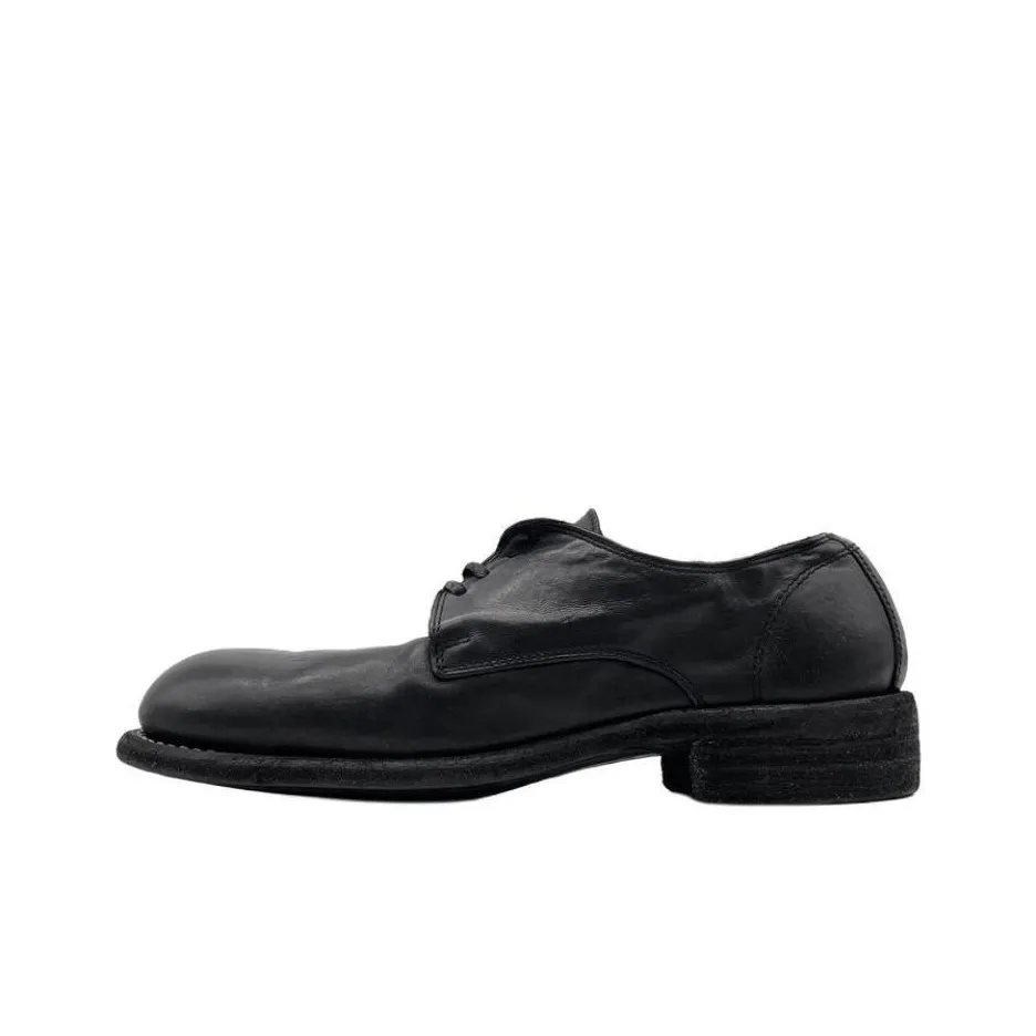 GUIDI Dress Shoes Men's Low Top Black