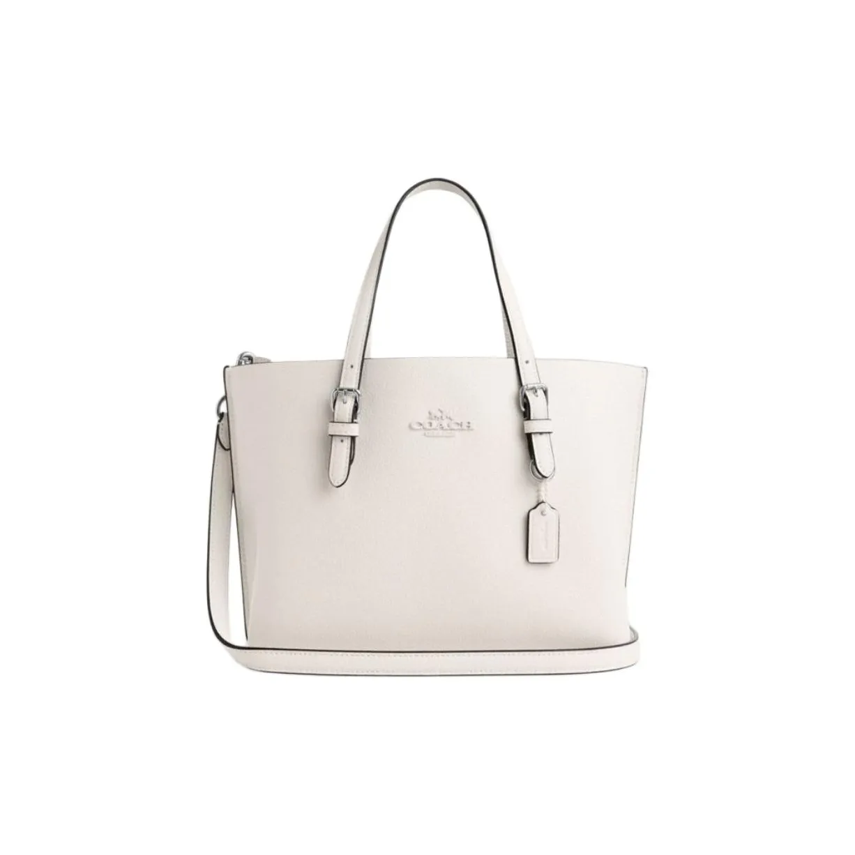 COACH Mollie Коровья кожа Тоут Сумка Сумка для покупок Сумка через плечо Сумка среднего размера Women's White