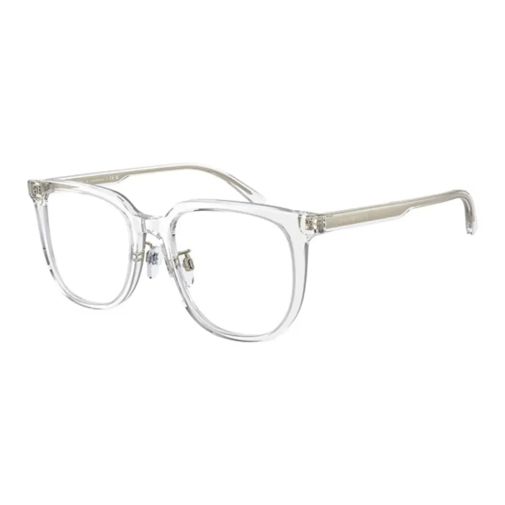 EMPORIO ARMANI Пластиковая оправа для очков нерегулярная форма мужская прозрачная