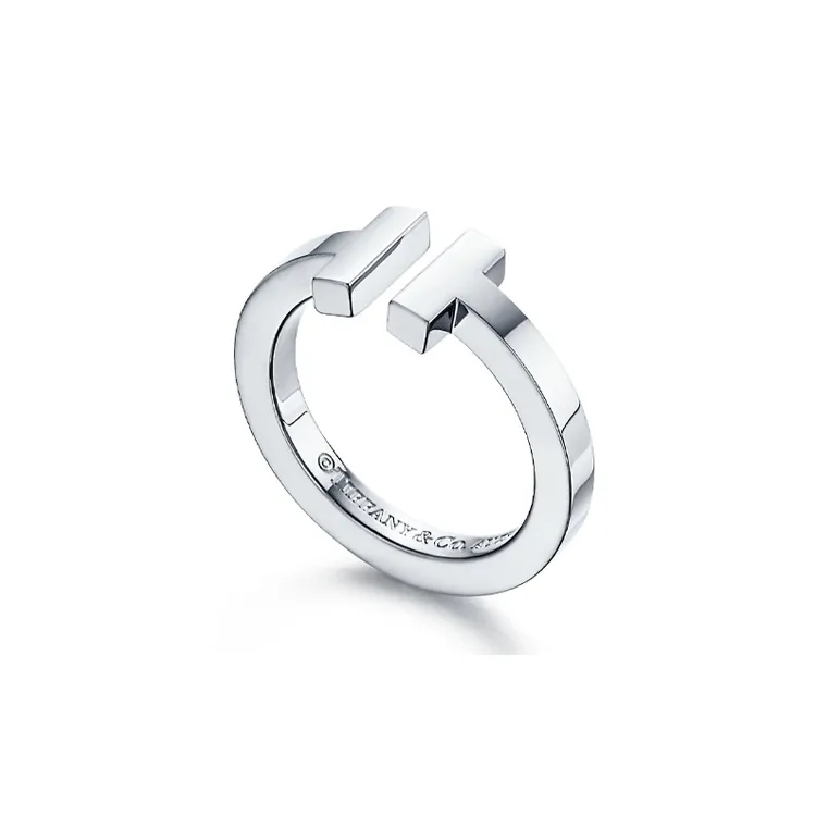 TIFFANY & CO. 18K White Gold Rings Unisex