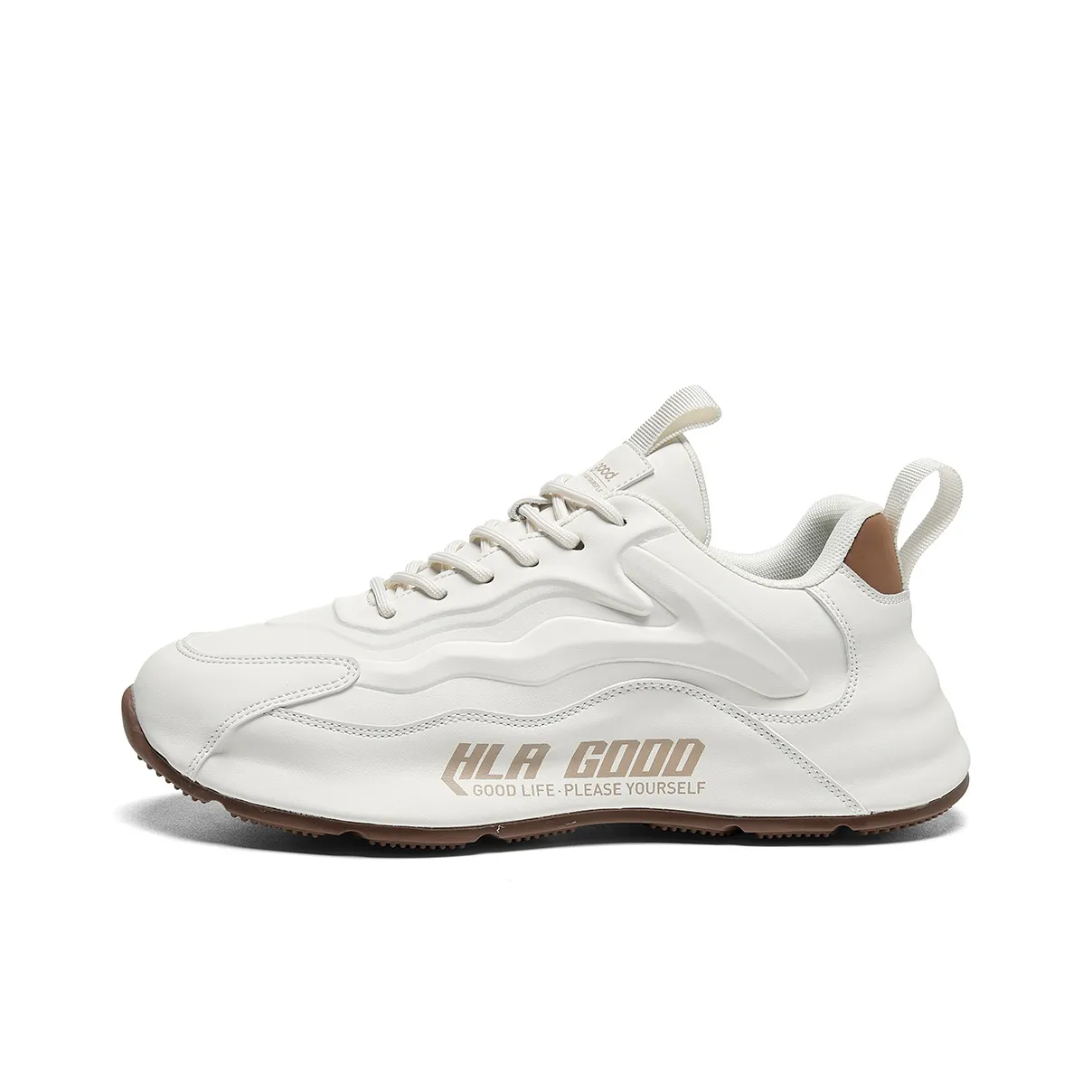 HLA Platform Fleece-Lined Height Increasing Slip-Resistant Sports Versatile Running Chunky Sneakers Men's