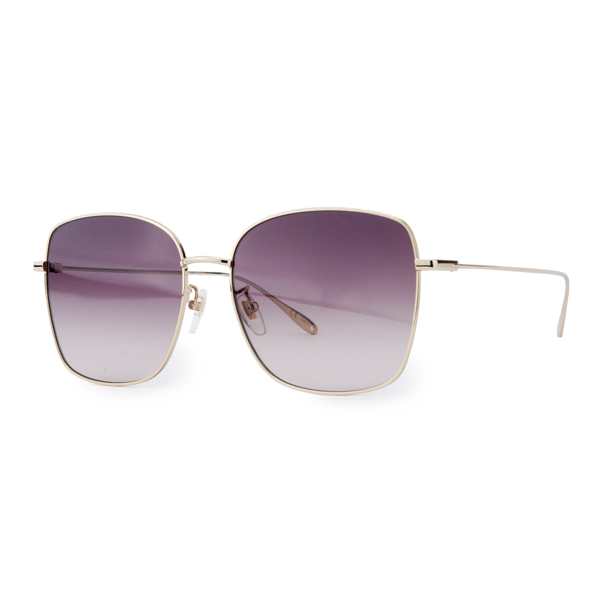 GUCCI Women's Gradient Full Frame Square Metal Sunglasses