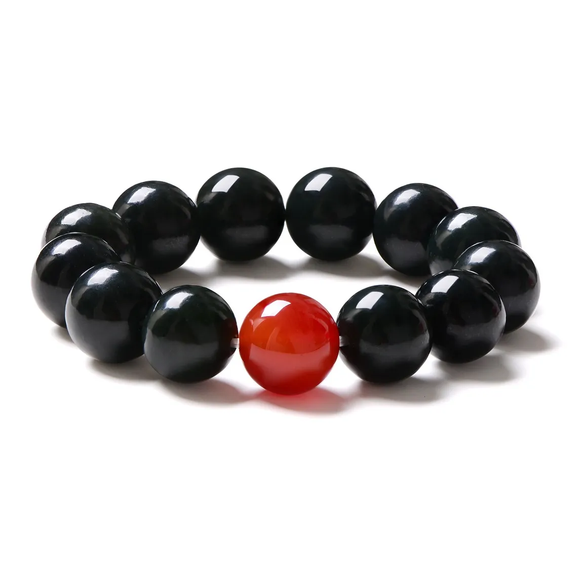 MARY WINDSOR Hetian Jade Bracelets Men's Green Jade
