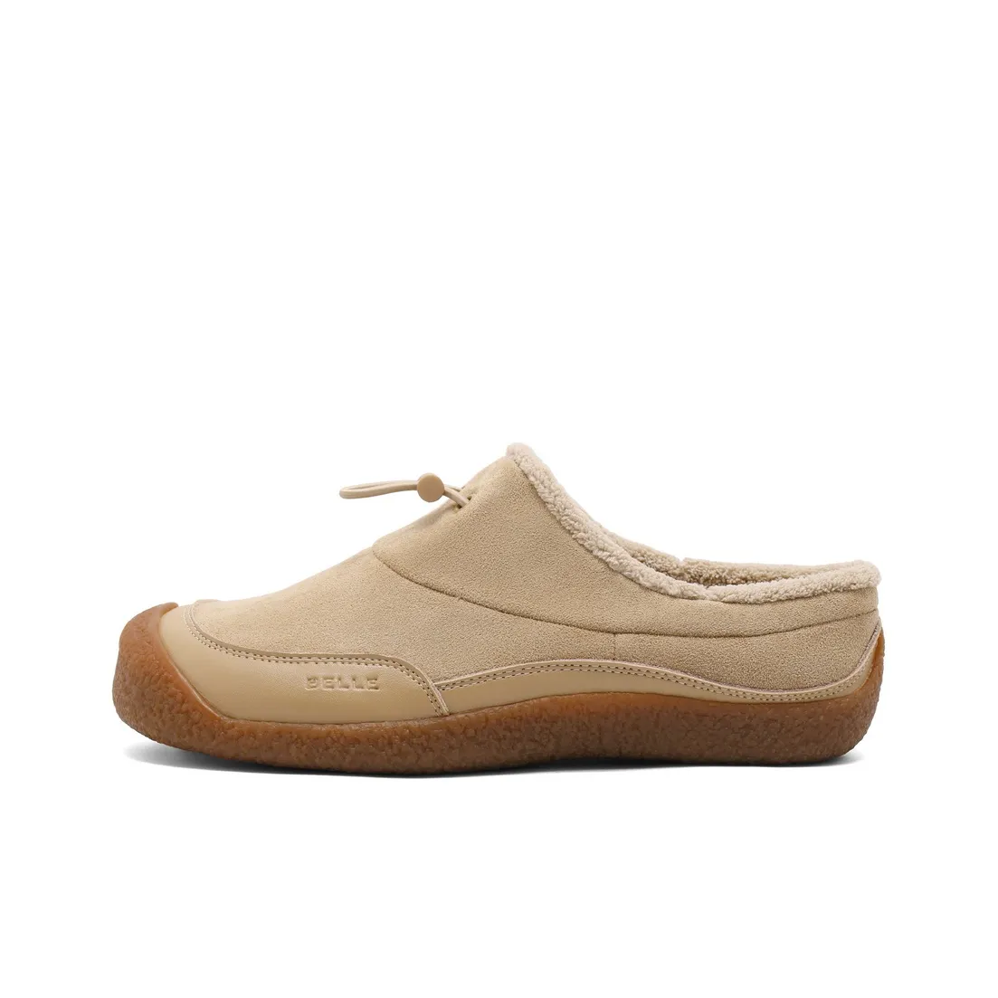 BELLE Резиновая подошва противоскользящие домашние тапочки женские кофе абрикос