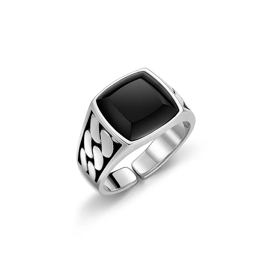 MYSH Agate & Chalcedony Rings Men's