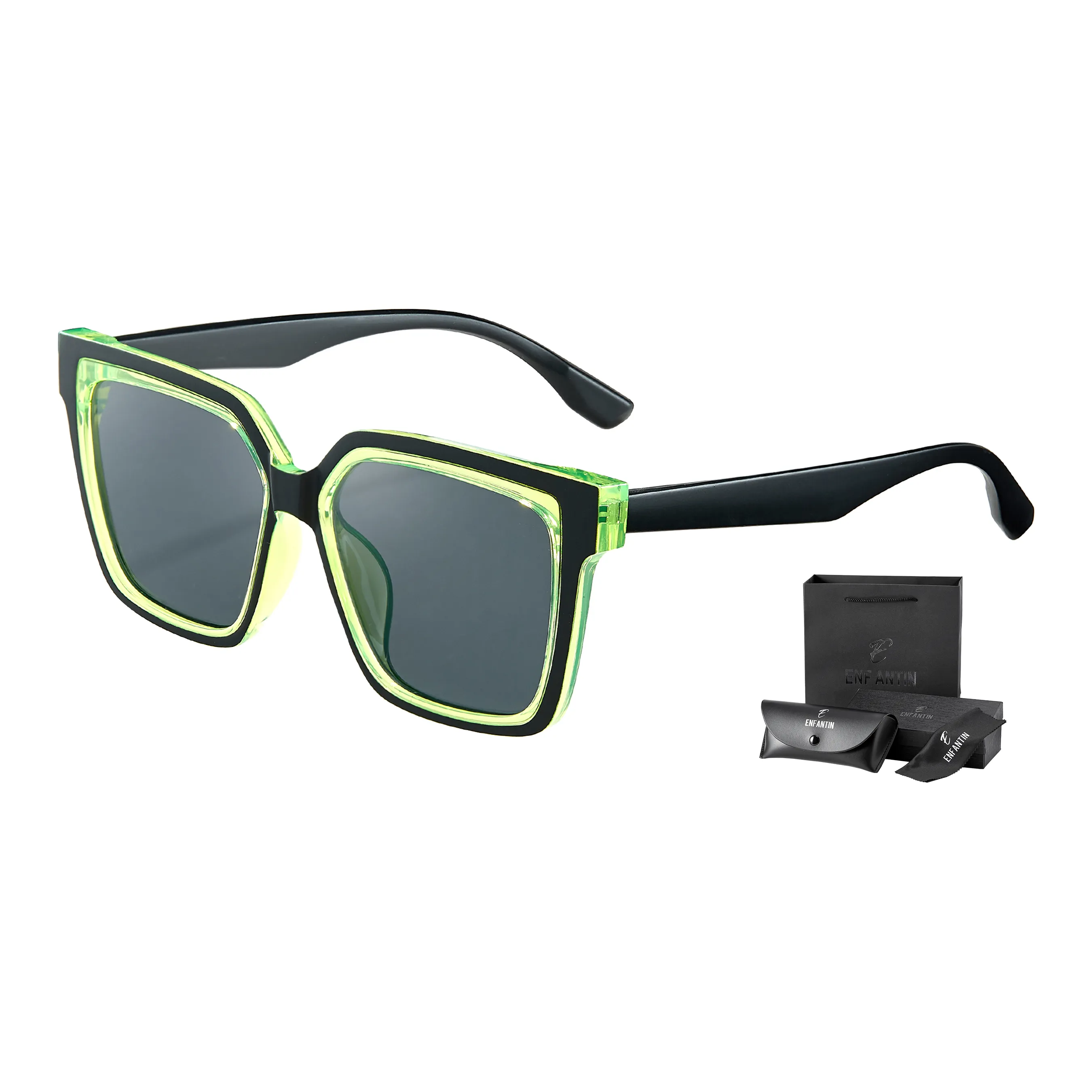 ENFANTIN Квадратные Солнцезащитные Очки Мужские