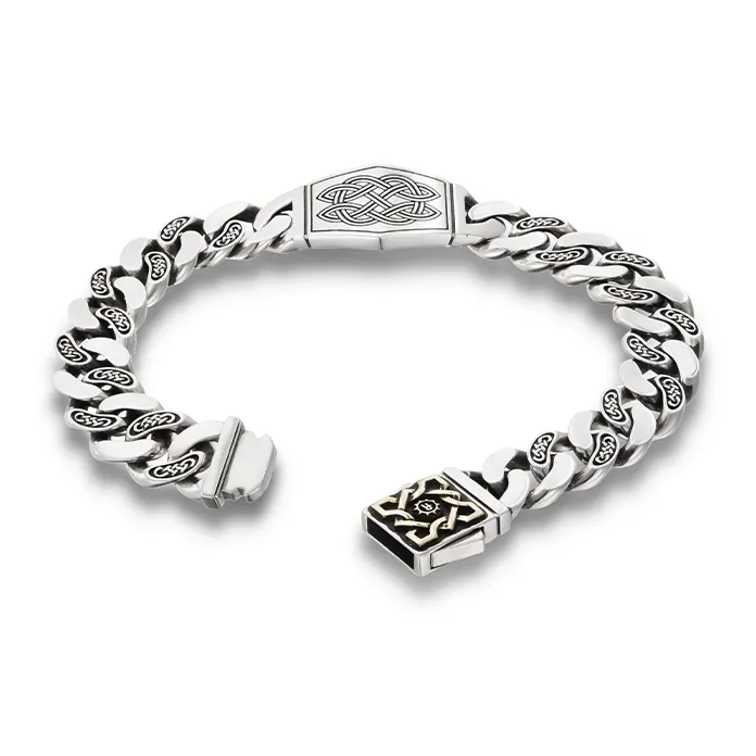 ROCK&RIDE 925 Sterling Silver Bracelets Men's