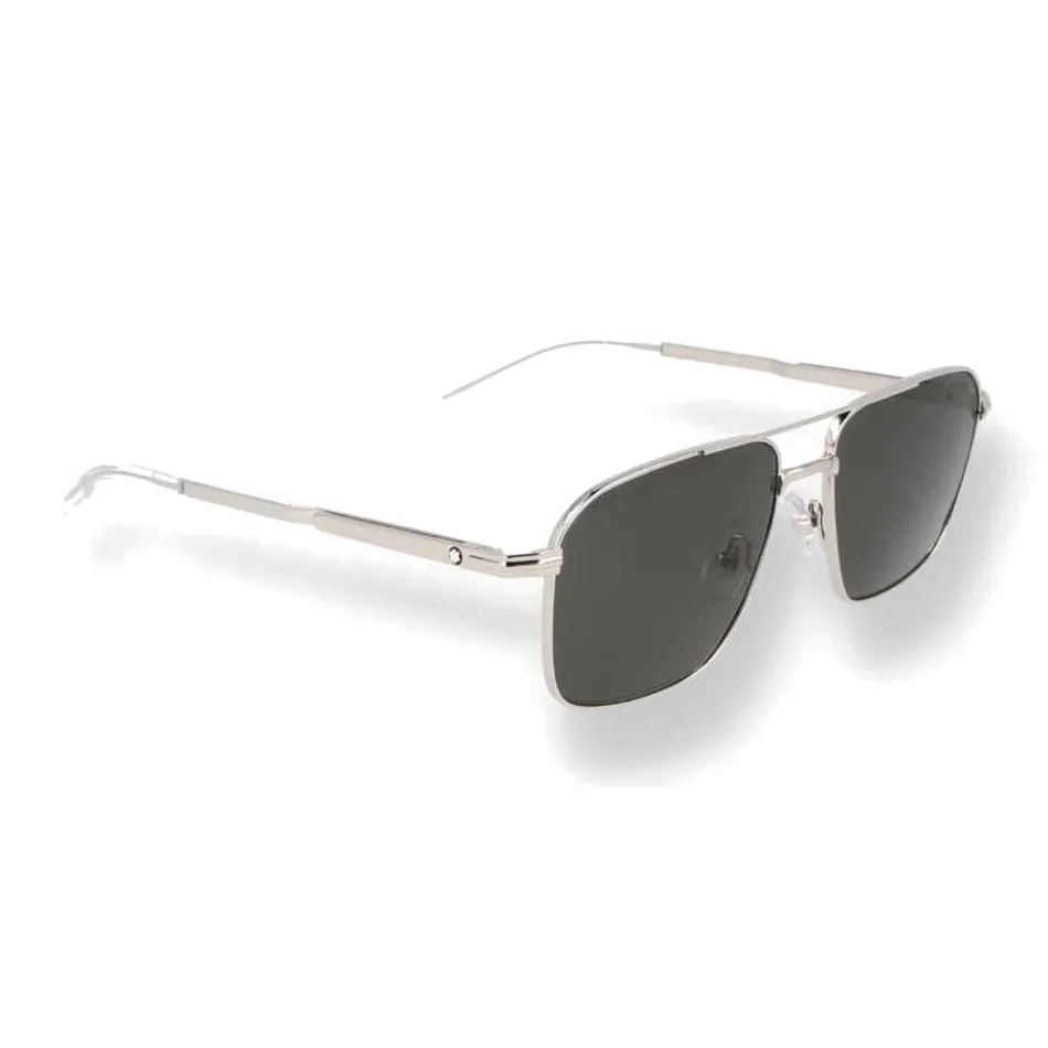 MONTBLANC Сплав Aviator Солнцезащитные очки Женские Серебряный
