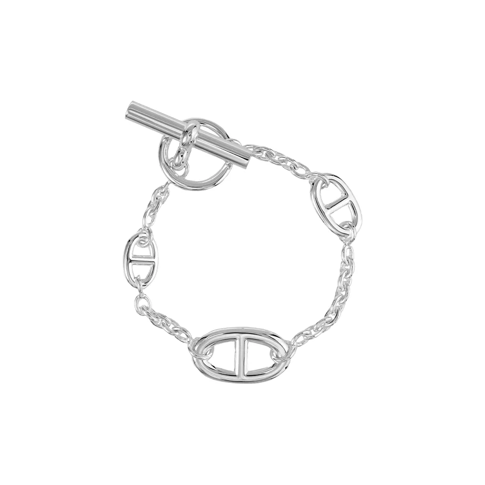 HERMES 925 Sterling Silver Bracelets Women's