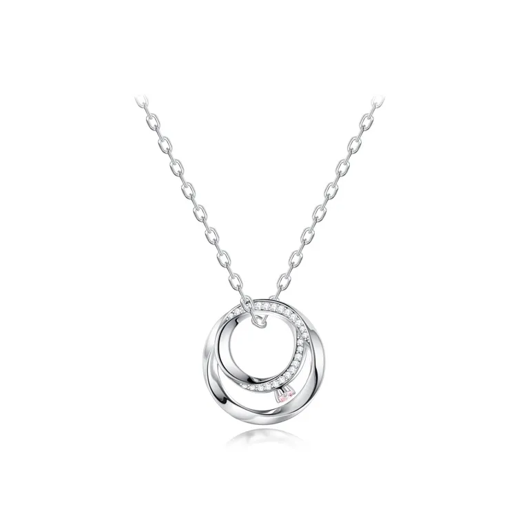 FANCI S925 Silver Set With Gemstones Collarbone Chain Unisex