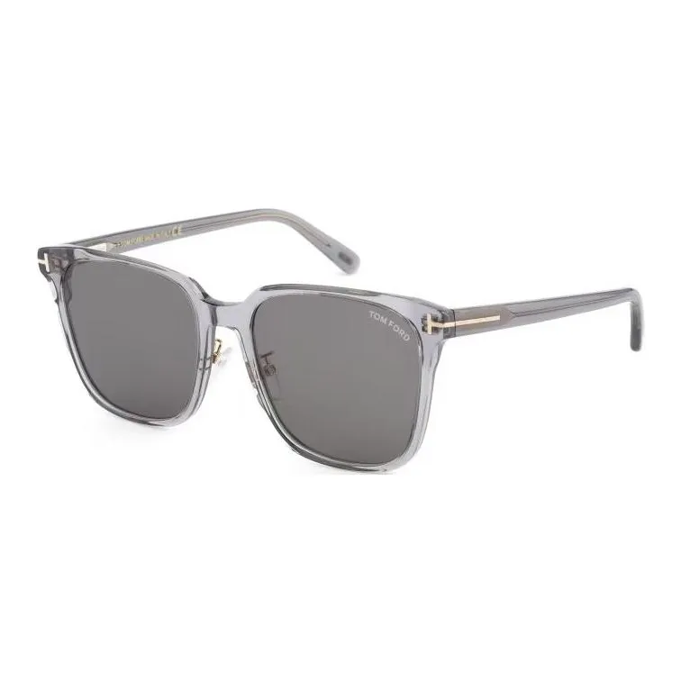 TF Plate And Metal Square Sunglasses Unisex Gray