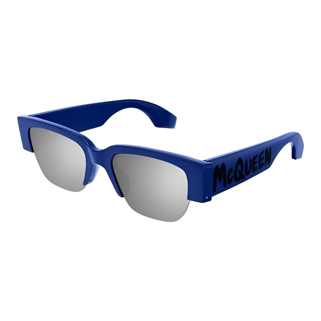 Alexander McQueen Square Frame Recycled Acetate Sunglasses