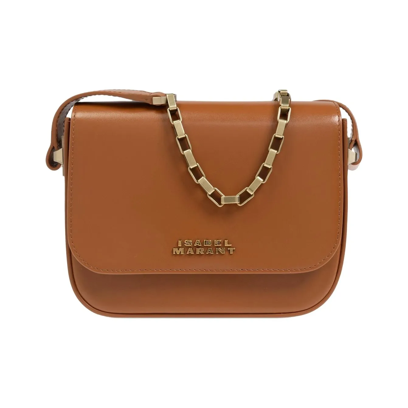 ISABEL MARANT Leather Crossbody Bag, Shoulder Bag Small Size Women's Brown