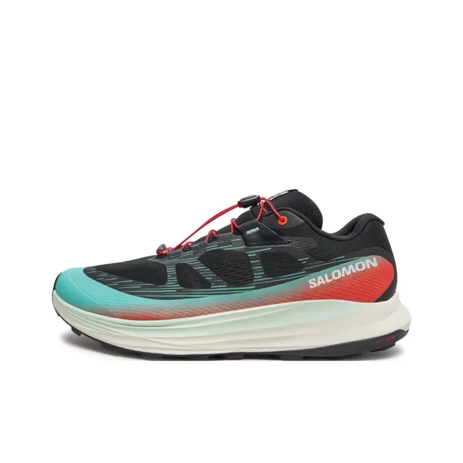 SALOMON Ultra Glide 2 Противоскользящие устойчивые к истиранию низкий топ беговые кроссовки мужские черные