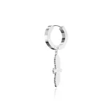 무료 Flying Bird Earring 스터드 실버 [싱글]