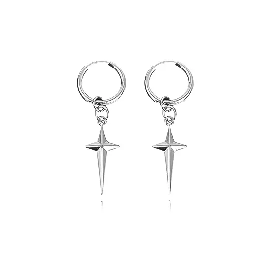 MUYAN Сплав Гладкая поверхность Звезда Серьги-кольца Унисекс
