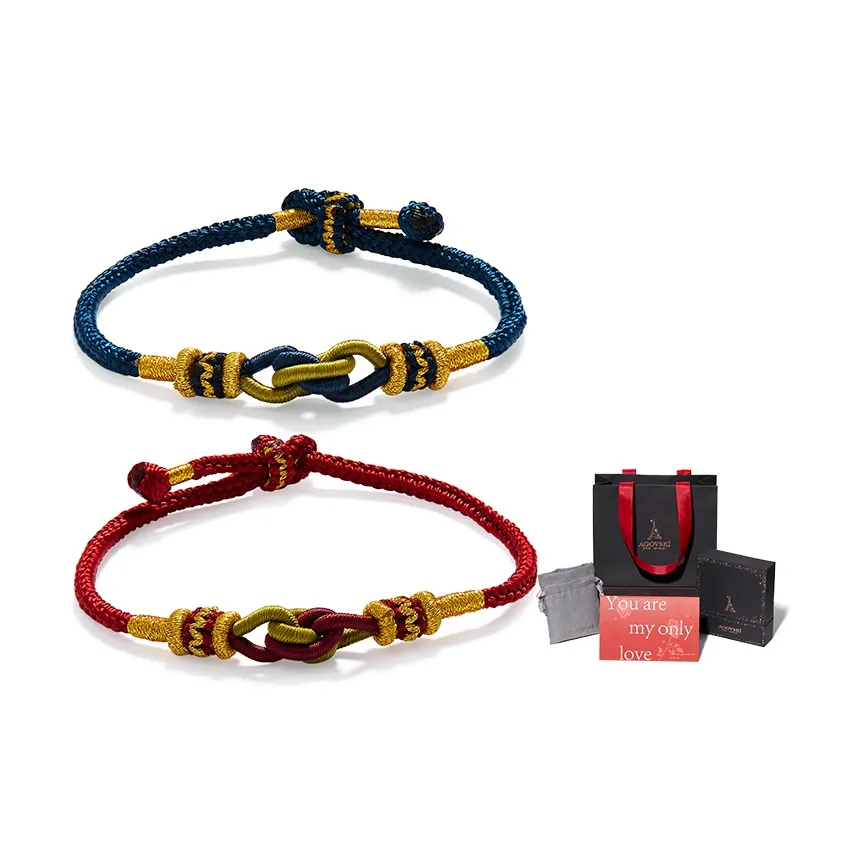 AGOVSKI Плетеные шнурки Браслеты Унисекс