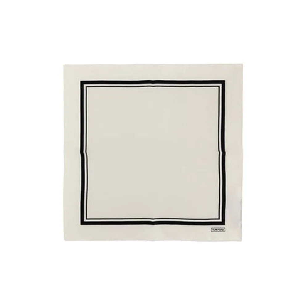 TOM FORD Tonal Frame Pocket Square Scarf
