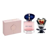 아르마니 Selfless Intense 50ml + 스타더스트 Bouquet + 카멜리아 핑크 선물 포장
