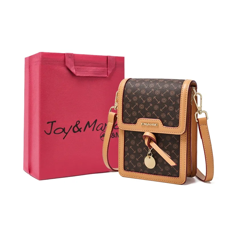 Joy&Mario PVC Lightweight Casual Commute Crossbody Bag, Shoulder Bag Regular Women's Ecru/Matcha/Coffee