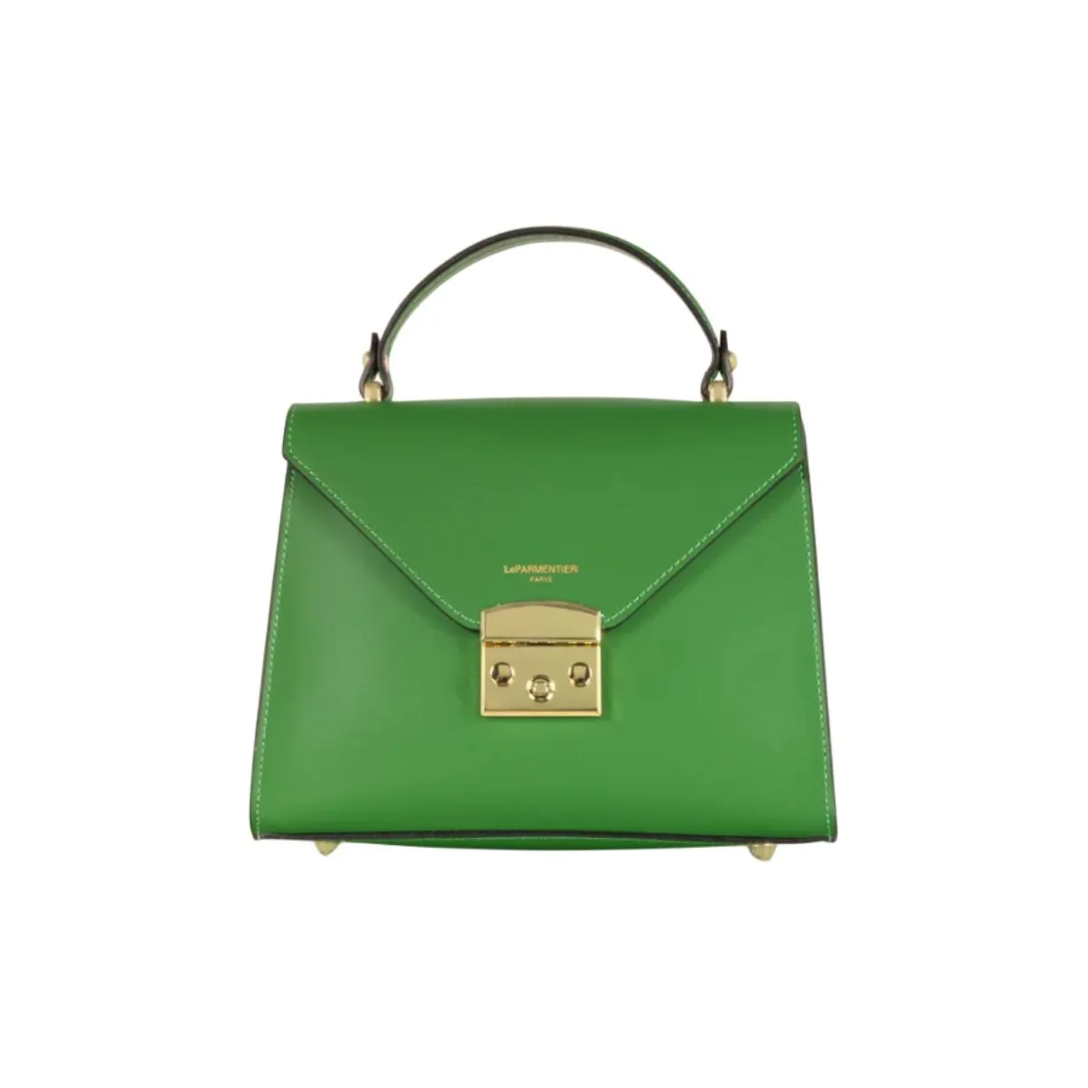 Le Parmentier Calfskin Shoulder Bag Crossbody Bag Handbag Regular Women's Grass Green