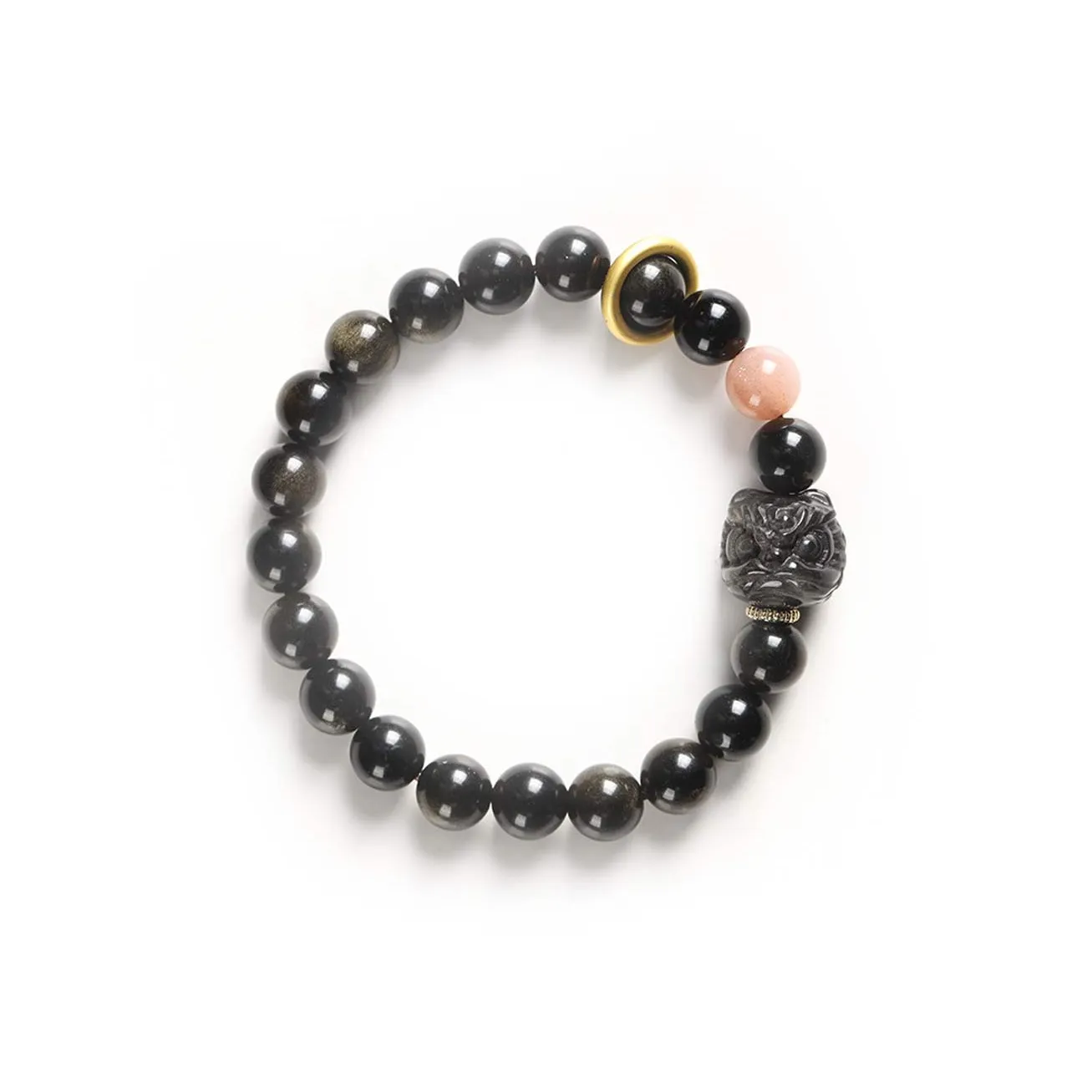 Tkb Золотой SHEEN Обсидиан Агат Браслеты Унисекс