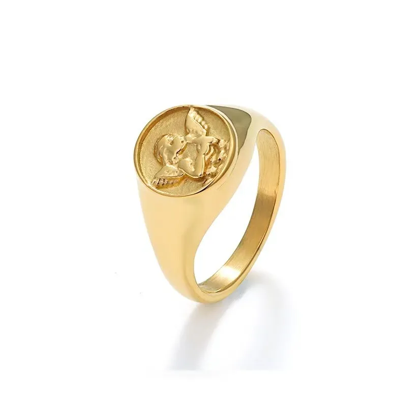 Exhibition Титановые стальные кольца Женские