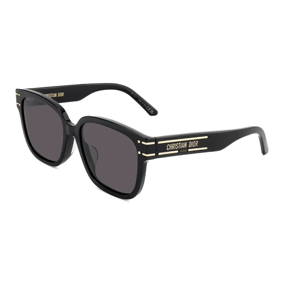 DIOR Acetate Square Sunglasses Women's Black