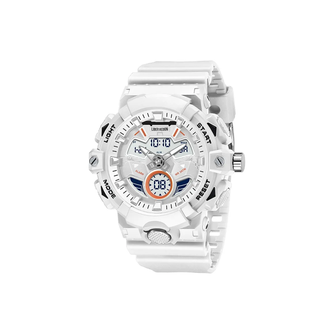 LIBER AEDON Наручные часы Кварц Электронный механизм Пластиковый ремешок Черный циферблат Мужские часы