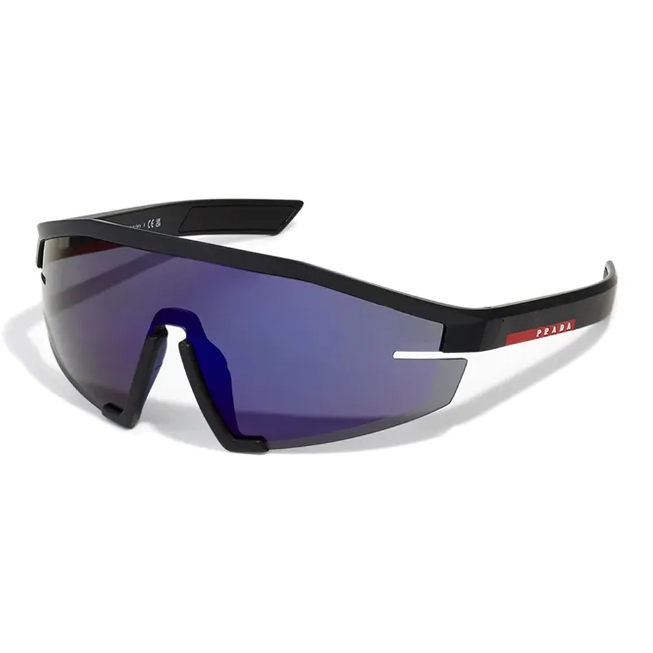 PRADA Irregular Shape Sunglasses Men's Black