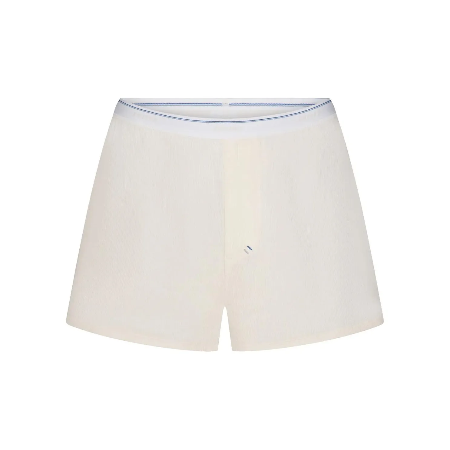 SKIMS FW24 Cotton Collection COTTON RIB LOOSE BOXER Boxer Shorts Women's Marble Stripe/Marble Stripes