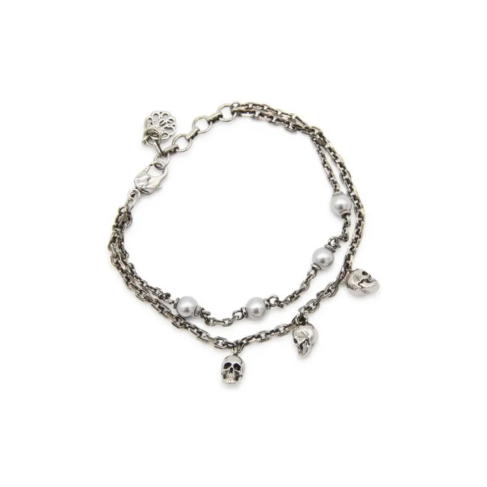 Alexander McQueen Металл Браслеты Женские Серебристые