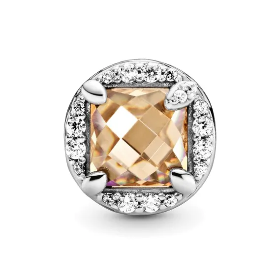 Pandora MOMENTS Yellow Sapphire Bead Ornament Women's Gold