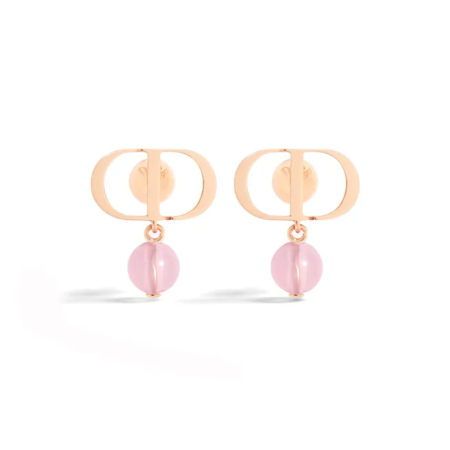 DIOR Серьги из металла женские розовые